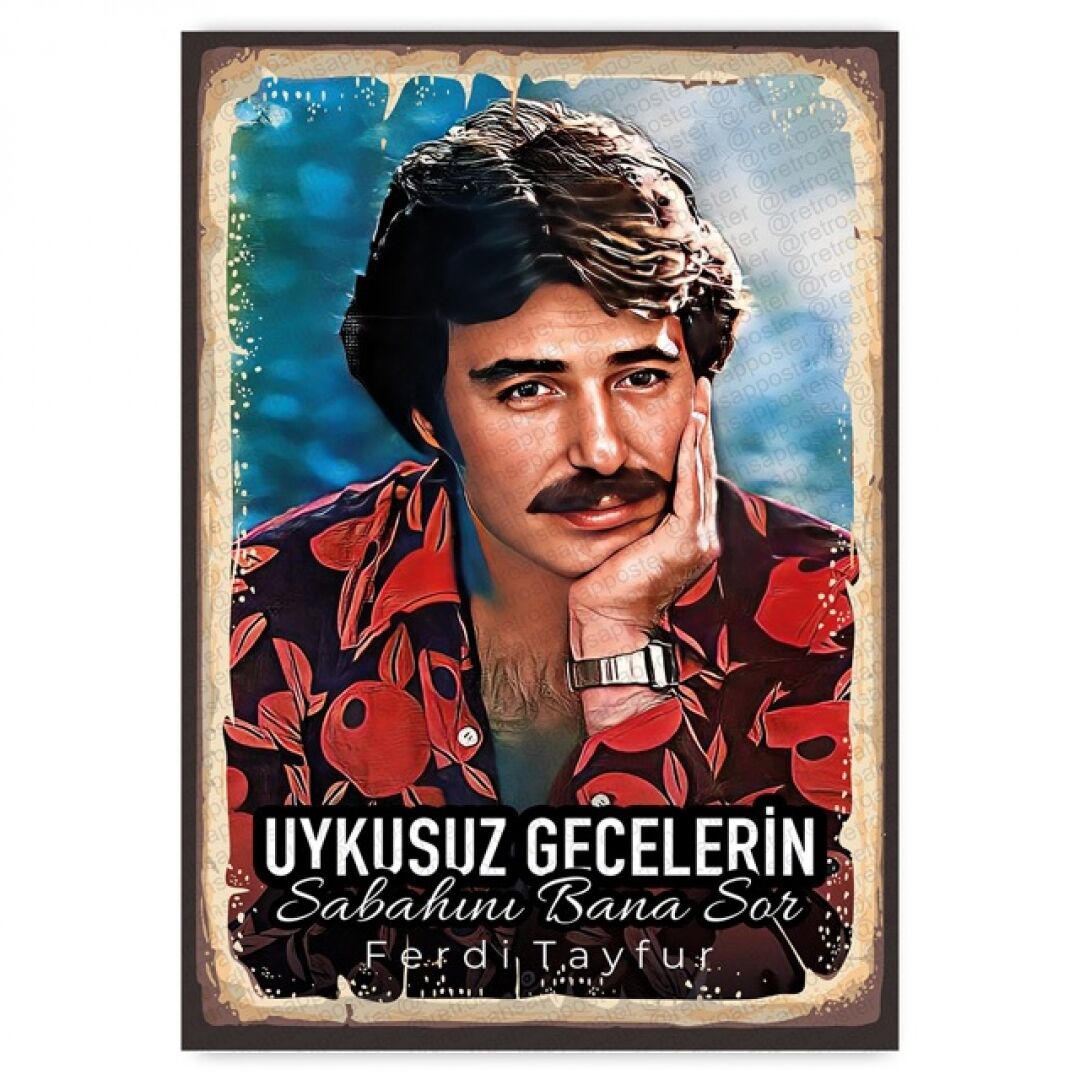 Ahşap Poster - Ferdi Tayfur