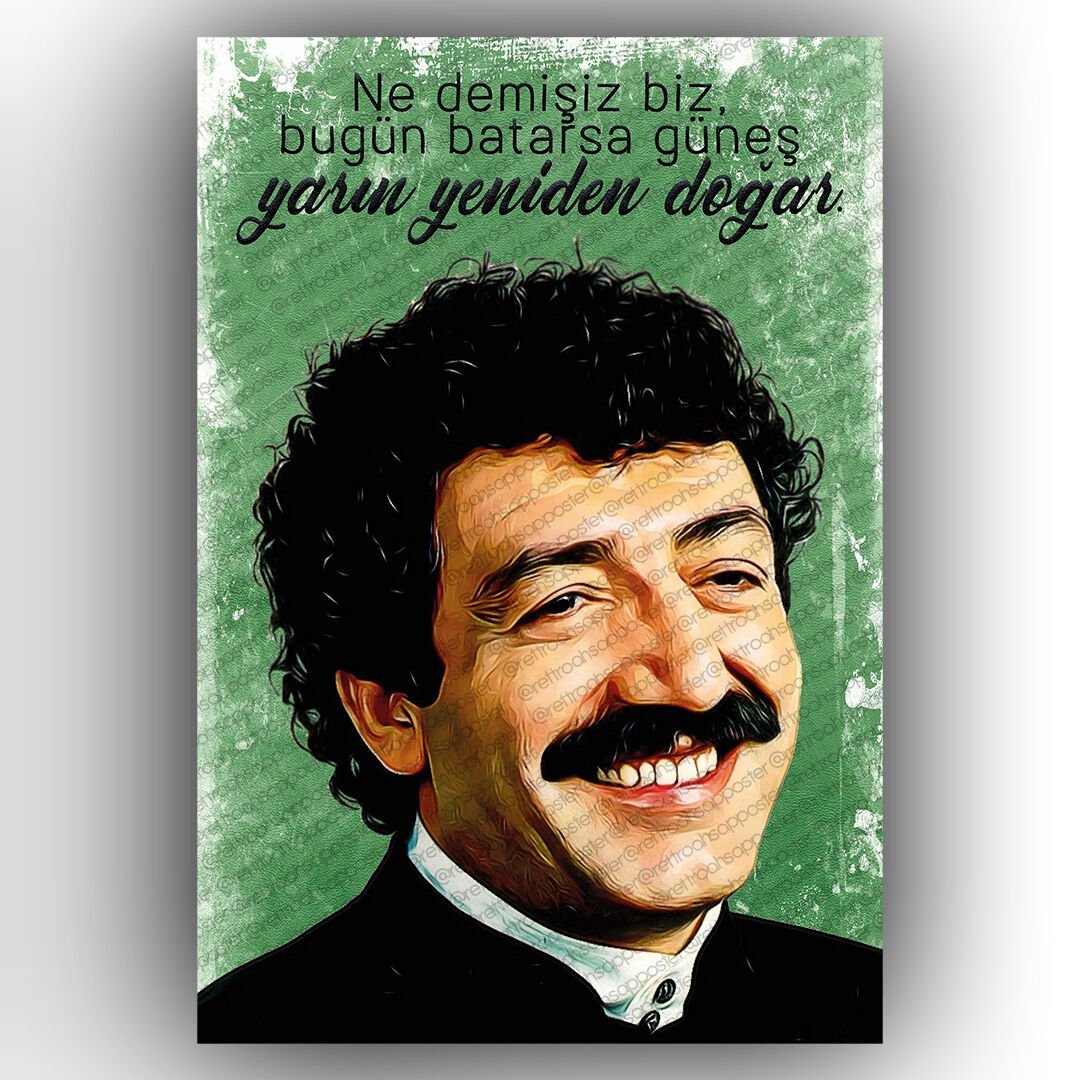 Müslüm Gürses Ahşap Poster