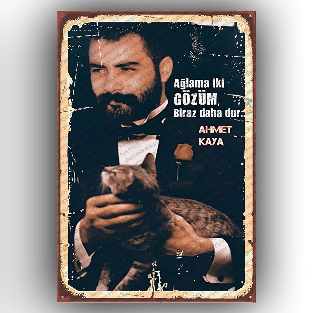 Ahmet Kaya Holzposter