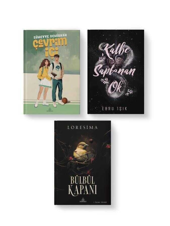 Bülbül Kapanı 1 (CİLTLİ) + Çevrim İçi - (Ciltli) + Kalbe Saplan Ok (CİLTLİ)