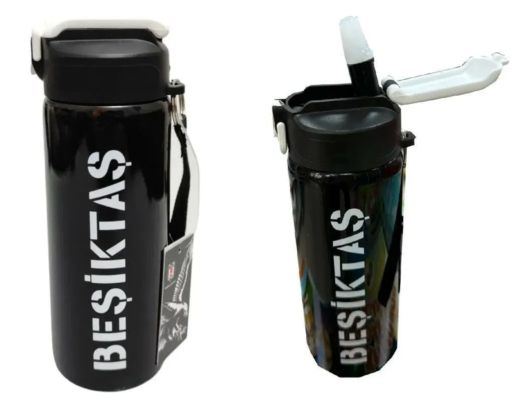 Besiktas Steel Water Bottle Me Collection Crack Black No: 24365