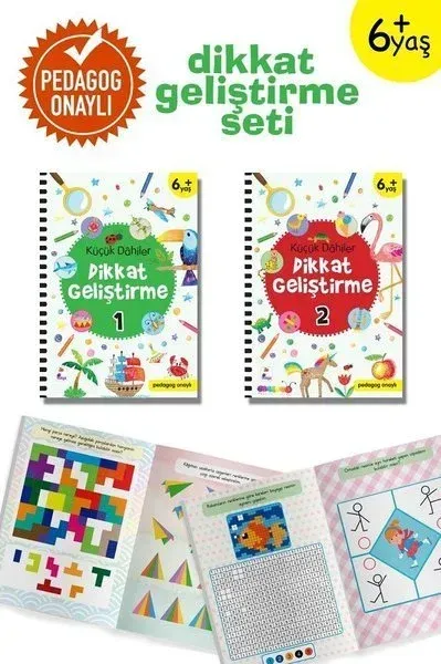 Little Genius Aufmerksamkeitsentwicklungsset - 6+ Jahre - 2 Bücherset