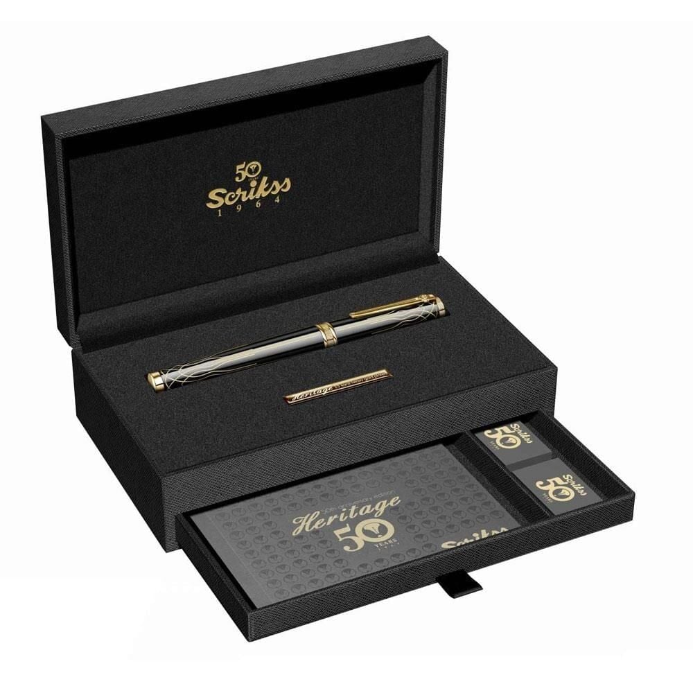 Scrikss Heritage Roller Kalem Siyah Altın