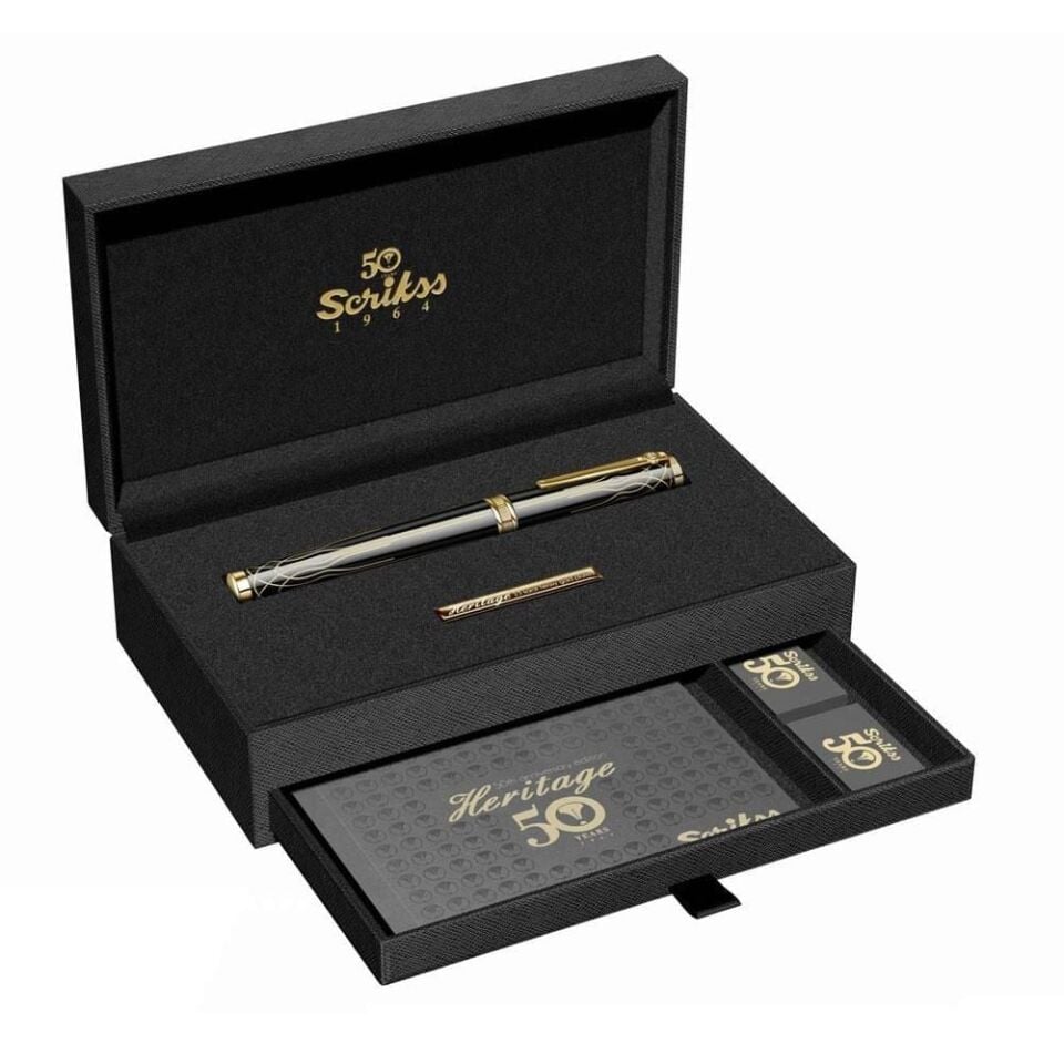 Scrikss Heritage Roller Kalem Siyah Altın