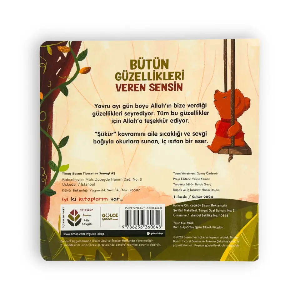 Bütün Güzellikleri Veren Sensin - İlk Dini Kavramlarım (Şükür) Süreyya Ülker Aydın