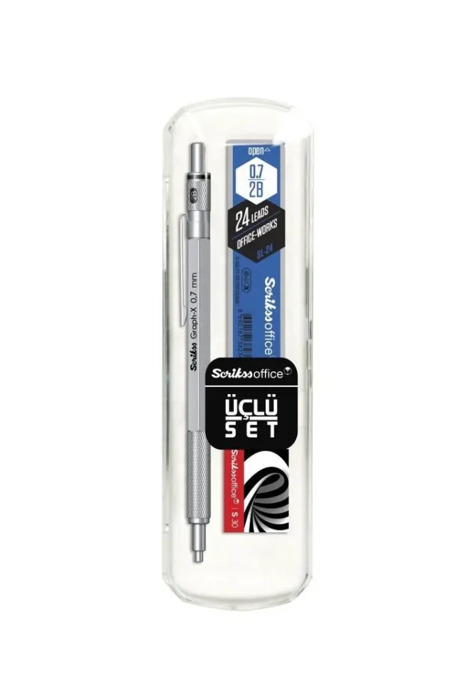Graph-x Metal Versatil Kalem+Silgi+Min 0.7 Kategori