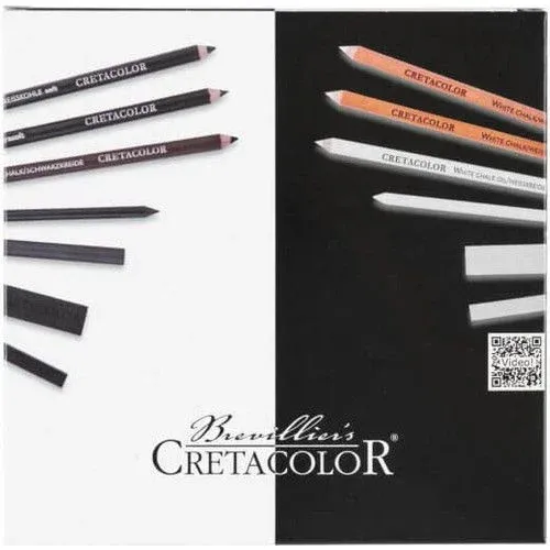 Cretacolor Black & White Box Drawing Set 25 Pieces