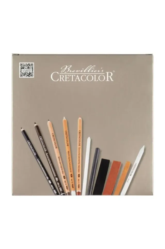 Passion Box Drawing Set Premium Drawing Set Wooden Box 25 Pieces-CretaColor