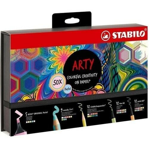 Stabilo Arty Creative Pastel Painting Set 50 Pieces