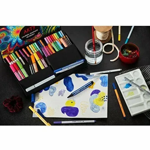 Stabilo Creative Felt Tip Set Arty 55'li New