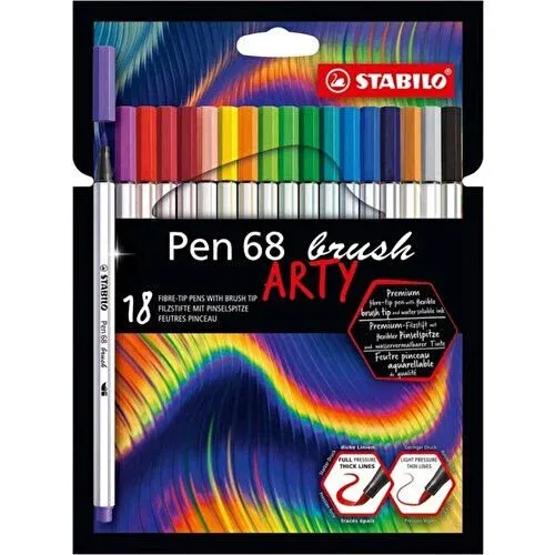Stabilo Creative Set Arty 68 Brush Tip Pen Set 77/6-1-20