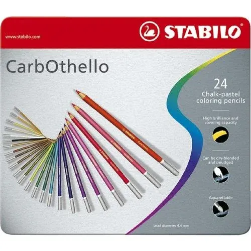 Stabilo Carbothello 24 Color Metal Box