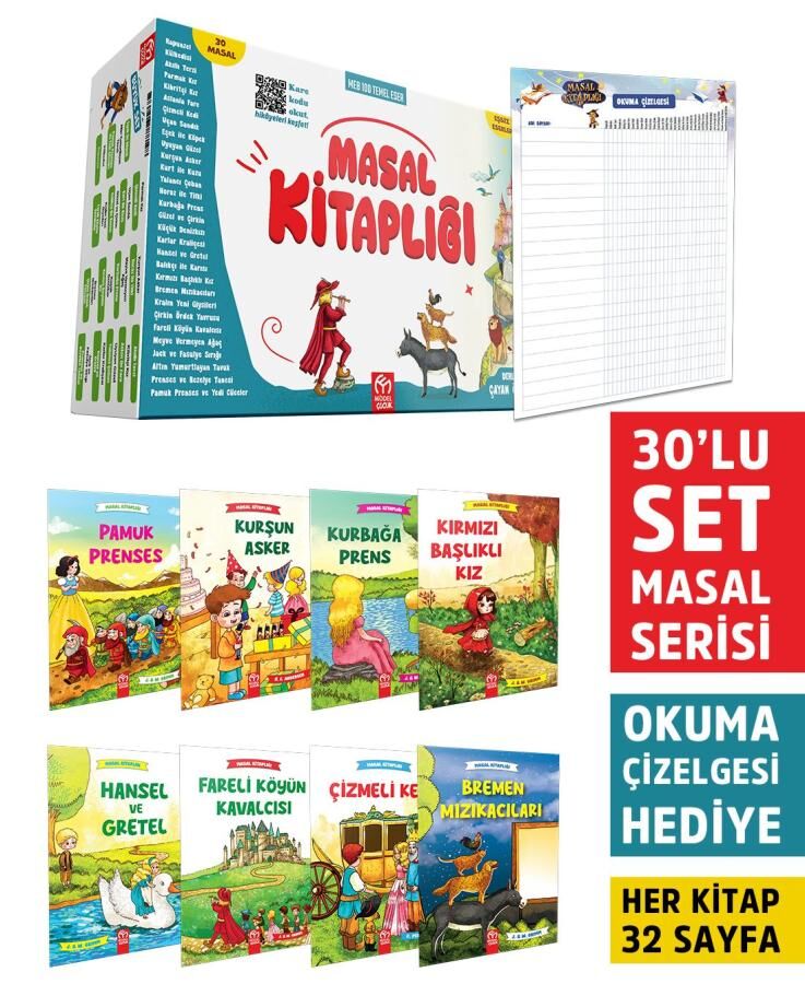 Masal Kitaplığı Hikaye Seti - 30 Kitap