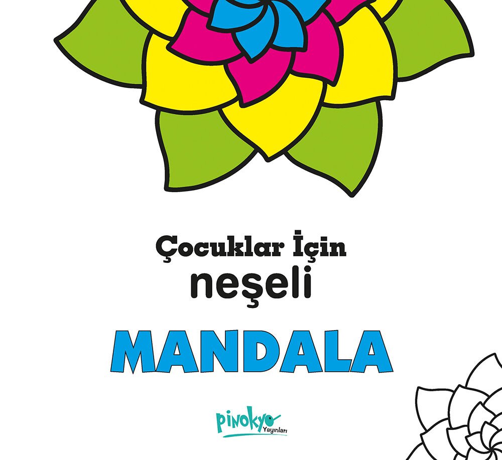 Çocuklar İçin Neşeli  Mandala-48 sayfa