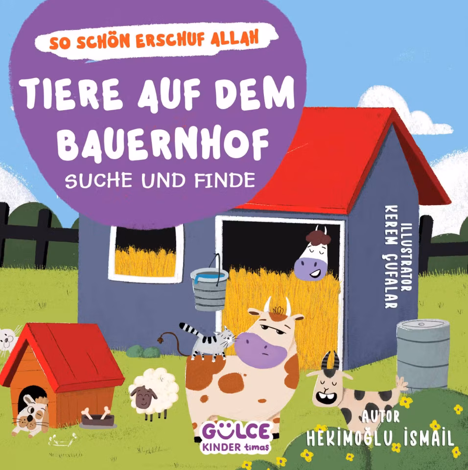 Tiere auf dem Bauernhof -Suche und Finde (Çiftlikteki Hayvanlar – Ara Bul / Allah Ne Güzel Yaratmış Almanca)Hekimoğlu İsmail