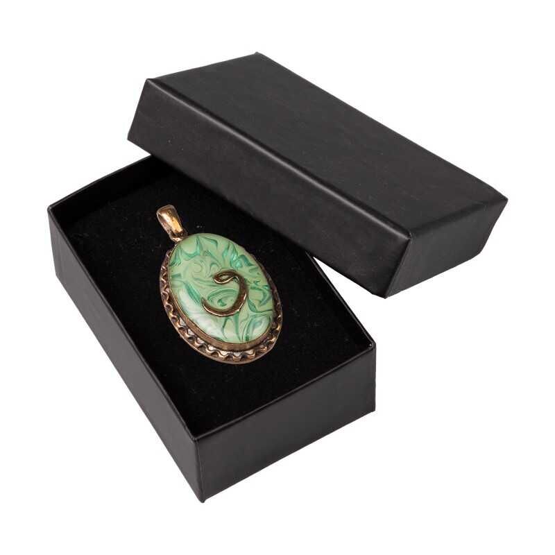 Ebrulu Vav El İşi Otantik Reçine Kolye Cevşen