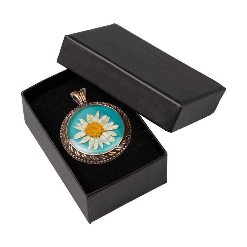 Çiçek Papatya El İşi Otantik Reçine Kolye Cevşen