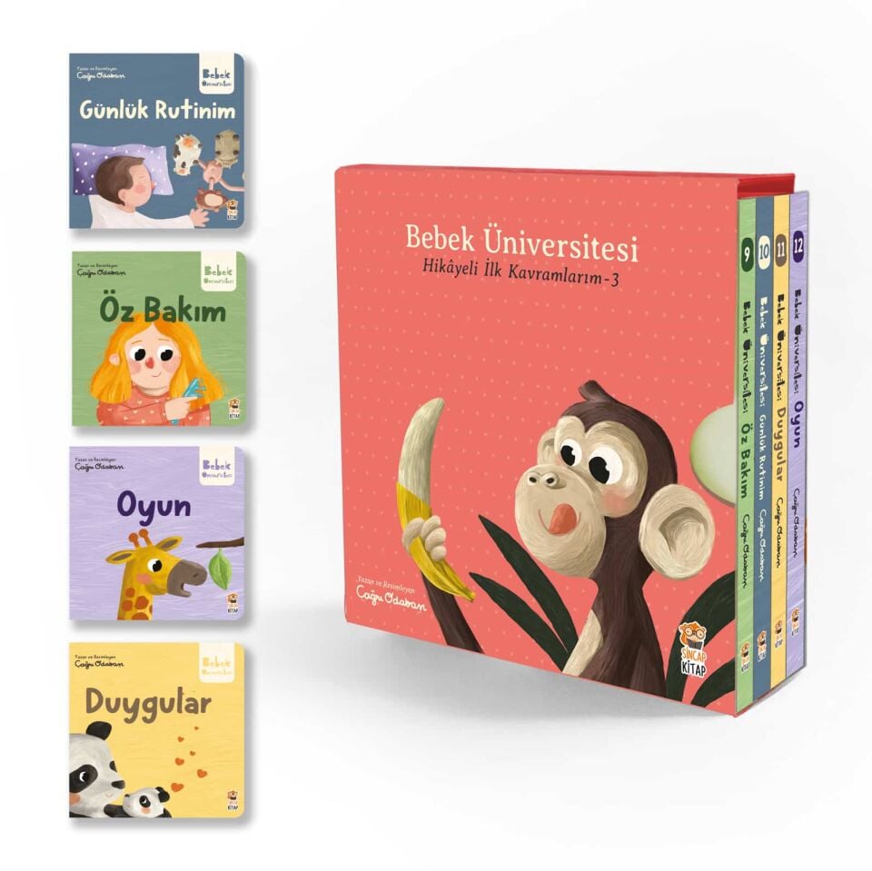 Bebek Üniversitesi 3 / Hikayeli İlk Kavramlarım Set (4 Kitap) Çağrı Odabaşı