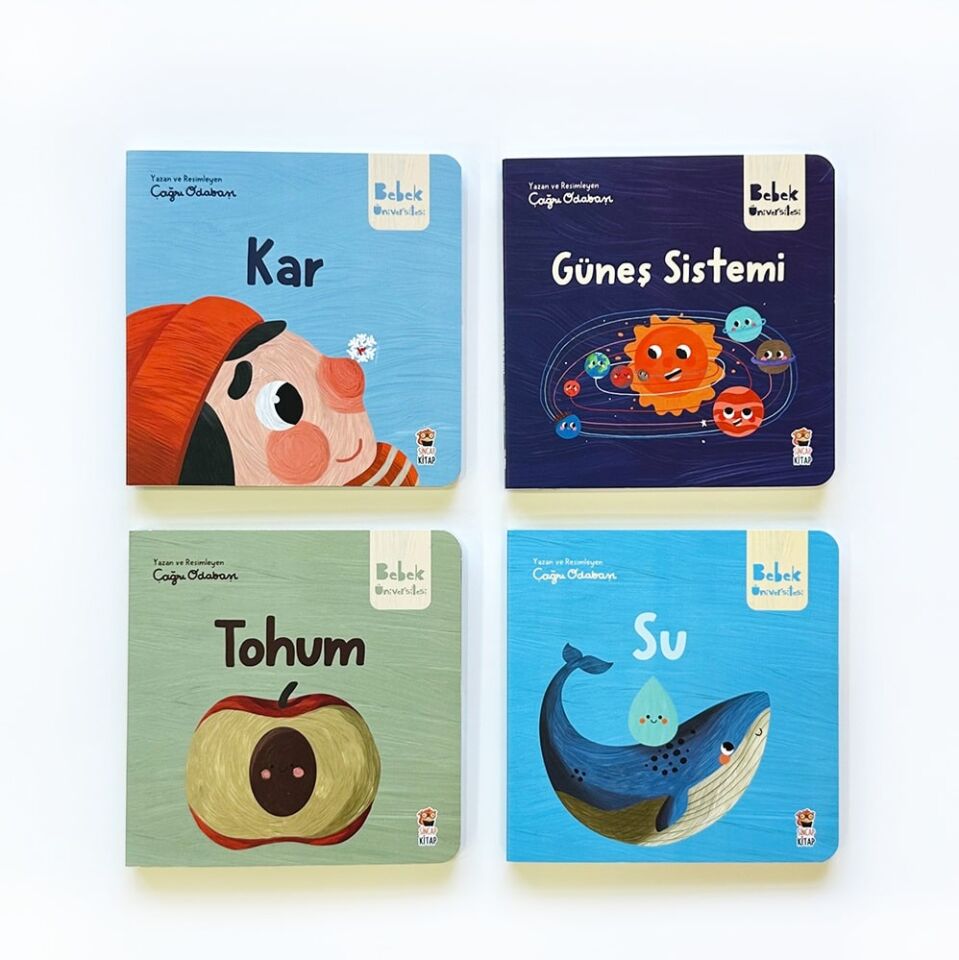 Bebek Üniversitesi 4 / Hikayeli İlk Kavramlarım Set (4 Kitap) Çağrı Odabaş