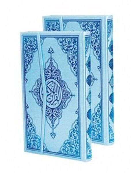 Holy Quran Computer Line Blue Cover Rahle Size, Code M17