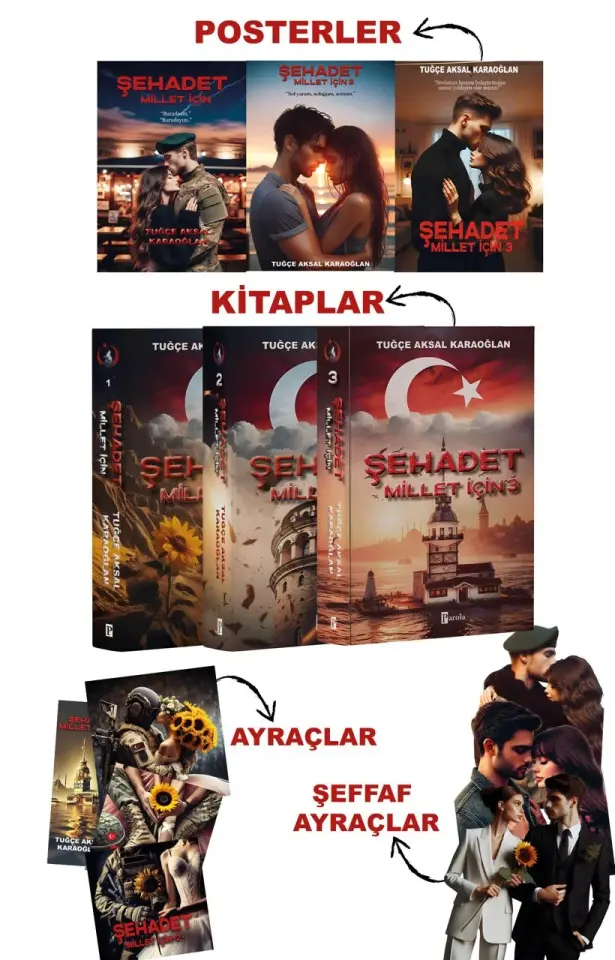 Şehadet Millet İçin 3 Kitap Set Tuğçe Aksal Karaoğlan