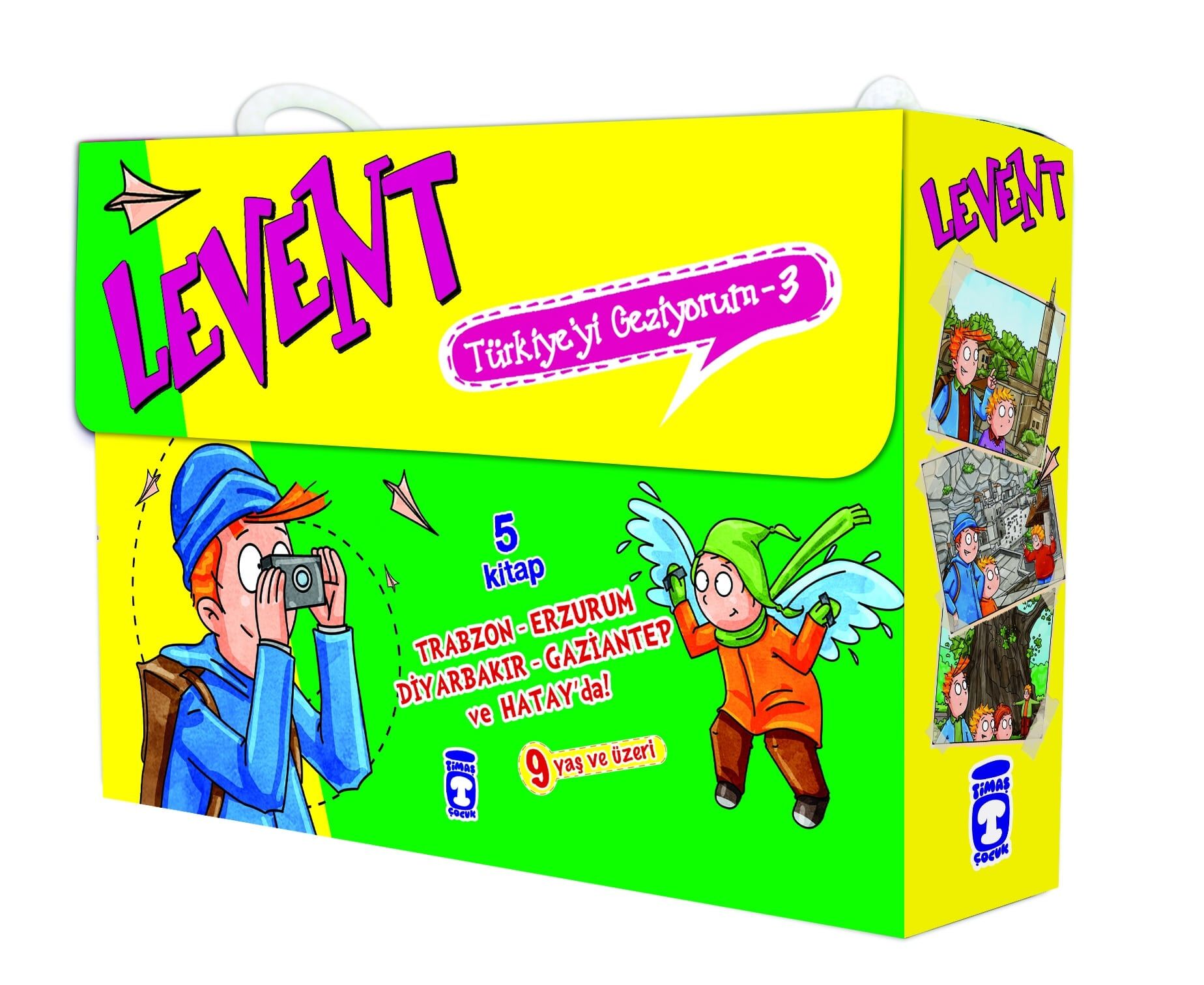 Levent Türkiyeyi Geziyorum 3 Set - (5 Kitap)